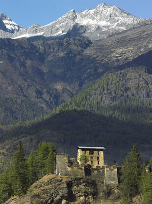 Drukyel Dzong und landschaftliche Umgebung