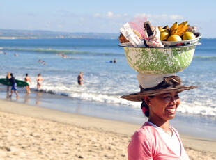 Strand Kuta auf Bali 