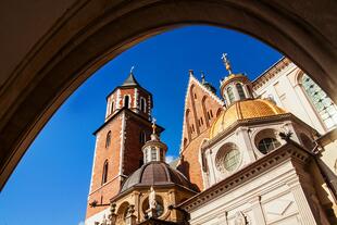 Auf dem Wawel-Hügel in Krakau