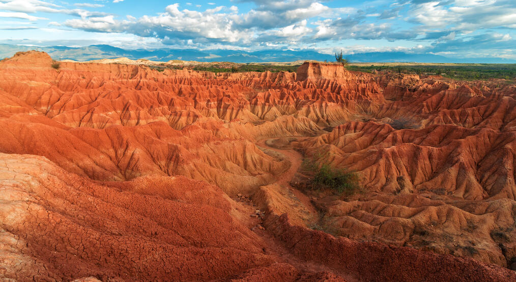 Landschaft der Tatacoa Wüste