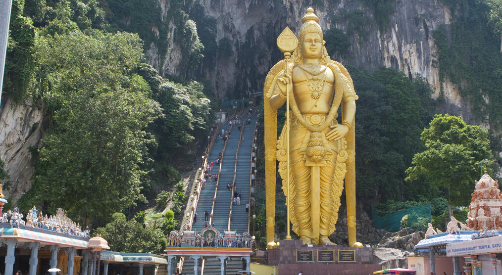 Muragan Statue vor den Batu Caves 